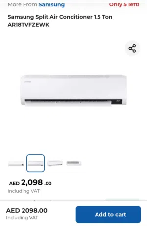 Samsung Split Air Conditioner (Sealed Box) - Unused- I have two units.
