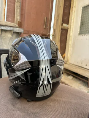 For sale: a used helmet with a Bluetooth headset from GXT