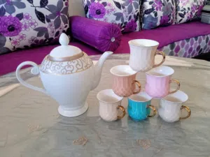 طقم سفرة أنيق من البورسلين الحر لتحضير الشاي و القهوة