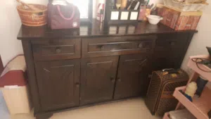 ديرسوار خشبي خزانه قاعده خشبيه لتلفزيون