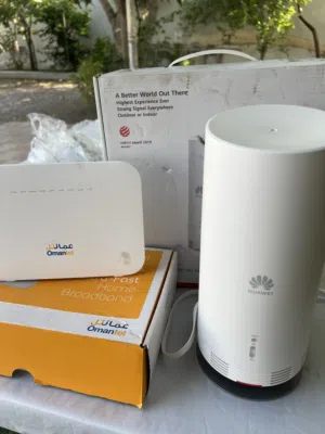 راوتر هواوي 5G مع مقوي شبكة والعدة كاملة - حالة ممتازة