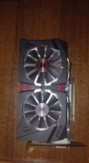 كرت شاشة gtx 960 2g strix و مجموعة قطع كمبيوتر اقرا الوصف