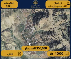Farm Land for Sale in Jerash Tal Al-Rumman