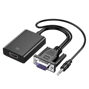 وصلة من VGA الى HDMI مع صوت + كيبل شحن