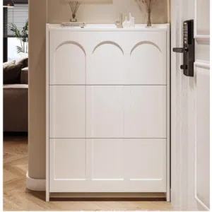 خزانة أحذية فاخرة بدفات قلابة تفتح عن طريق الكبس