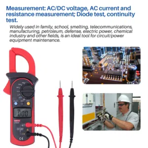 Uni-T UT202A Auto-Ranging AC DC 600 Amps Auto/Manual Range Digital Handheld Clamp Meter