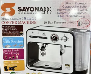 ماكينة الاسبرسو تصميم ايطالي 8 في 1