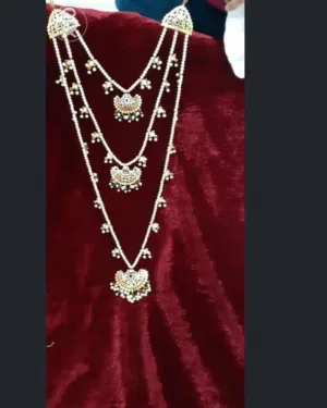 brand new 3 step hyderabadi mala set for sale