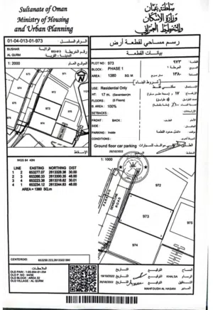 Residential Land for Sale in Muscat Qurm
