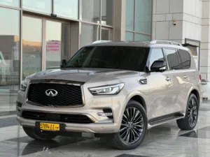 للبيع انفينتي QX80 موديل 2021 خليجي يسرفس وكاله ماشيه 39 الف فقط السيارة بحالة الوكالة بدون حوادث
