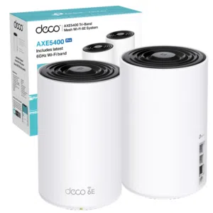 TP-Link Deco XE75 Pro  (2-pack) AXE5400 Tri-Band  Wi-Fi 6E System with 2.5G Port