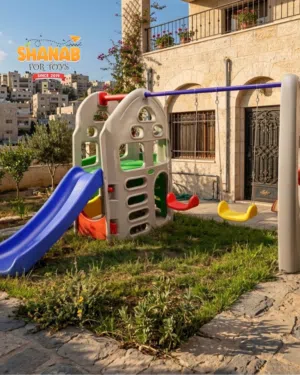 مرجيحة ثنائية بلاستيك مع سحسيلة جديدة