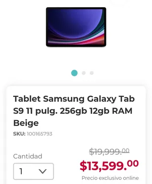 Samsung . Galaxy Tab S9 . 256 GB1