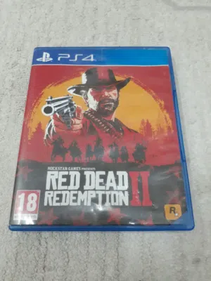 شريط بلستيشن 4 ريد ردبشن 2 شبه جديد ps4 cd red dead R II