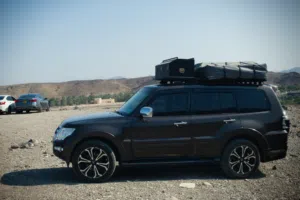2017 Mitsubishi Pajero  3.8-liter V6  with ARB SIMPSON III ROOFTOP TENT and brackets Rhino-Rack