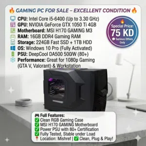 PCs: i7-10th+RTX2070S, i7-8th+GTX1080, Ryzen 7+GTX1080, Ryzen 5+GTX1080, Ryzen 3, i5-7th+