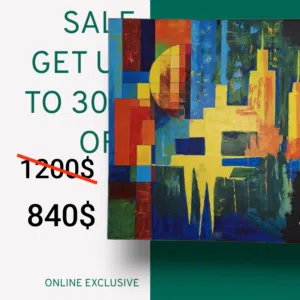 اسم : نهوض ما بعد الفوضى الطول: 100 سم العرض: 100 سم المواد المستعملة: ألوان أكريليك قماش كانفس