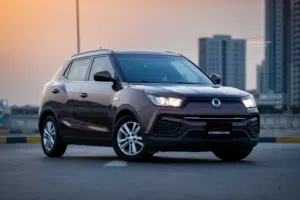 SSANGYONG TIVOLI 2018 BROWN LOW MILEAGE AGENCY MAINTAINED BAHRAIN SPEC - VERY GOOD CONDITION
