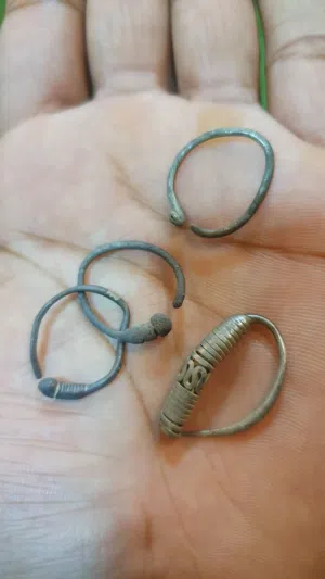 حلق فضة عمانية ونادرة