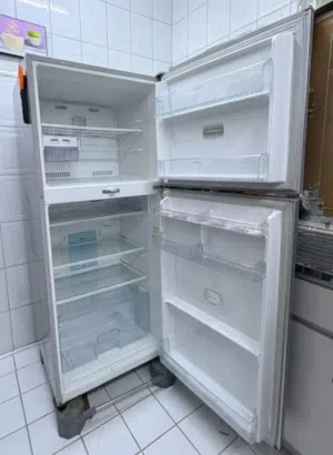 Used Toshiba Double Door Refrigerator Silver colour Fridge
