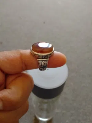 للبيع خاتم فضة صياغة يدوية