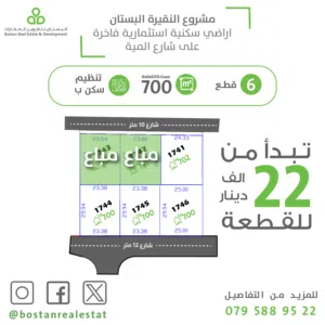 Residential Land for Sale in Amman Almih St