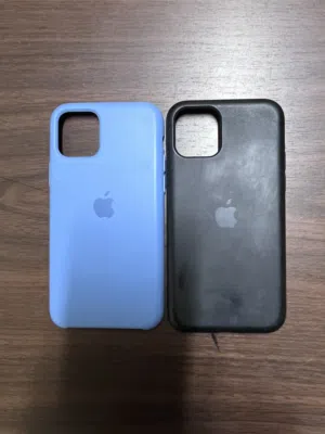 iPhone 11 Pro Silicone Cases Bundle (Black + Sky Blue)