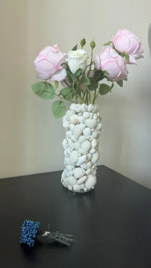 Handmade Seashell Vase