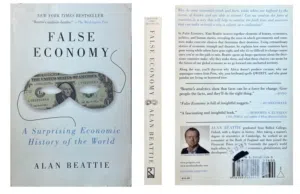 For sale book: False Economy  للبيع: كتاب اقتصاد زائف
