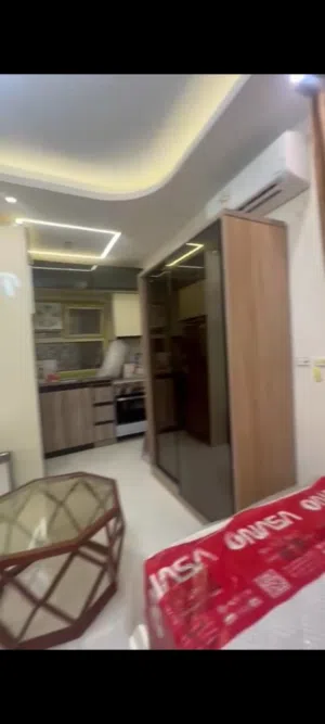 أستوديو للايجار مفروشه وشطب سوبر لوكس اول سكن