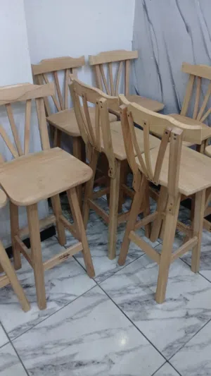 كراسي بار خشب