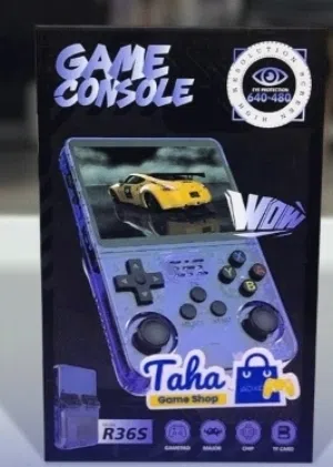 جهاز R36s شبه جديد قطعه نظيفه حقها 50 وانا عارضو 25 وي شغل العاب psp / ps1/ netendo ومساحتو 64 gb