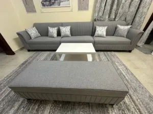 Sofa with ottoman bench