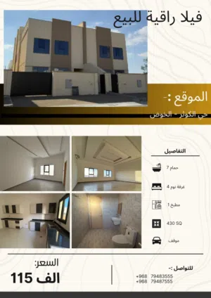 فرصه لن تتكرر ارخص منزل للبيع الخوض حي الكوثر من المالك