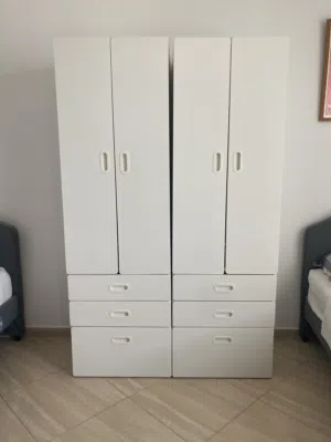 2x Wardrobes white