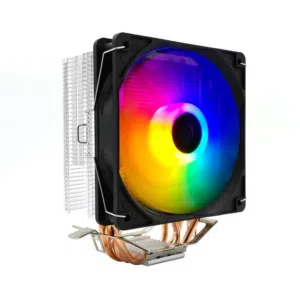 مبرد هوائي احترافي ملون للمعالجات WINDSHADOW WS400 120mm FAN RGB CPU COOLER FOR INTEL LGA1700 - AMD