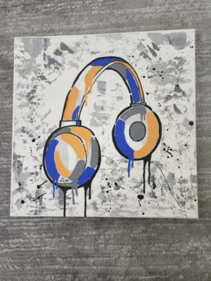 لوحة فنية بألوان اكريلك