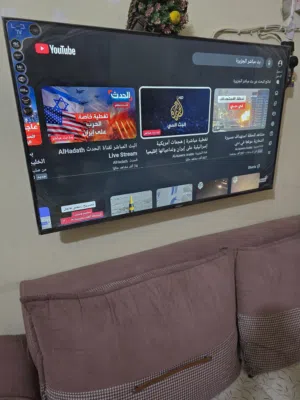 شاشة حجم 50 بوصه استعمال فقط 10 اشهر