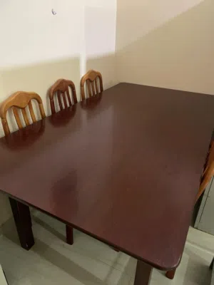 8 seater wooden dining table