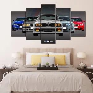Car wall art/ horse wall art/ car frame/ 5panels wall frame car and horse.
