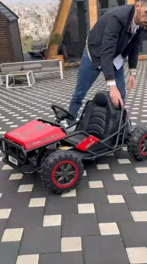 دفع رباعي  الجو كارت بطارية 24 فولت حديد كامل وزن ثقيل 31 كيلو  يحمل وزن 60 كيلو