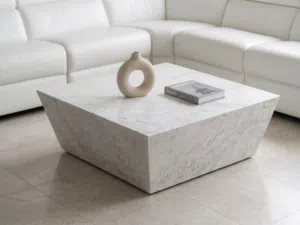 Natural Marble Coffee Table – 110×110cm