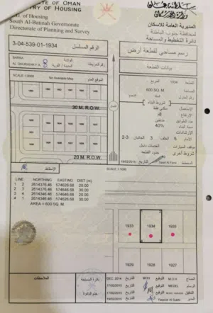 Residential Land for Sale in Al Batinah Barka