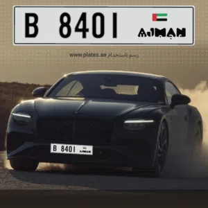 Ajman plate 4 digit number plate