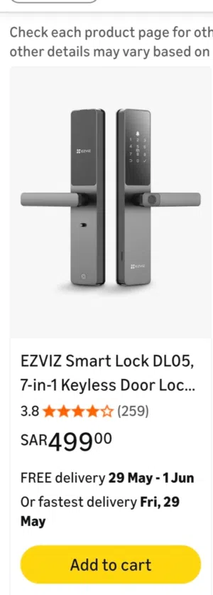 Product summary presents key product information     Visit the EZVIZ Store  3.83.8 out of 5 stars(25