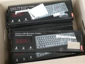 lenovo 100 wireless combo keyboard and mouse  كيت كيبورد وماوس وايرلس  من لينوفو