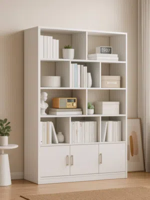 مكتبة كتب ، خشب MDF سمك 13 ملم    القياسات :  العمق 25 سم * العرض 100 سم * الارتفاع 180 سم