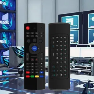 ريموت تلفزيون مع كيبورد عربي و انجليزي و ماوس بلوتوث لجميع انواع الشاشات الذكيه Air Fly Mouse Remote
