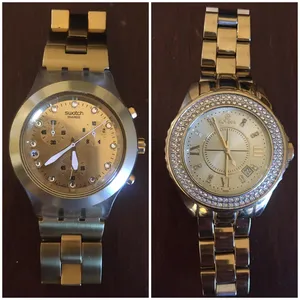 Swatch . Analog & Digital . Gold . Used3