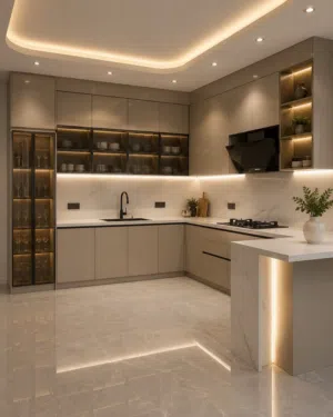 مطابخ عصرية بتصاميم أنيقة وجودة عالية وأسعار مميزة. نحوّل أفكارك إلى مطبخ أحلامك بكل إتقان.